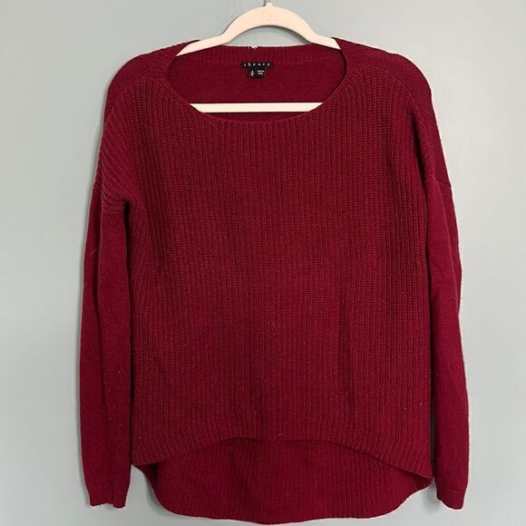 Theory High Low Wool Sweater - Picture 1 of 8